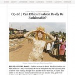 Op-Ed | Can Ethical Fashion Really Be Fashionable?